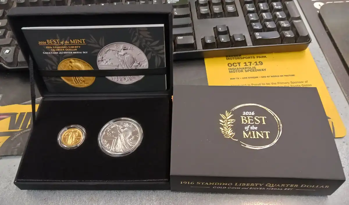 US-Mint-Best-Of-The-Mint-1916-Mercury-Dime-Gold-Coin-And-Silver-Medal-Set-Available-6/4/26